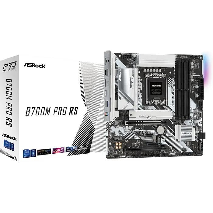 Matična ploča ASRock B760M Pro RS DDR5, Intel LGA1700, Micro ATX