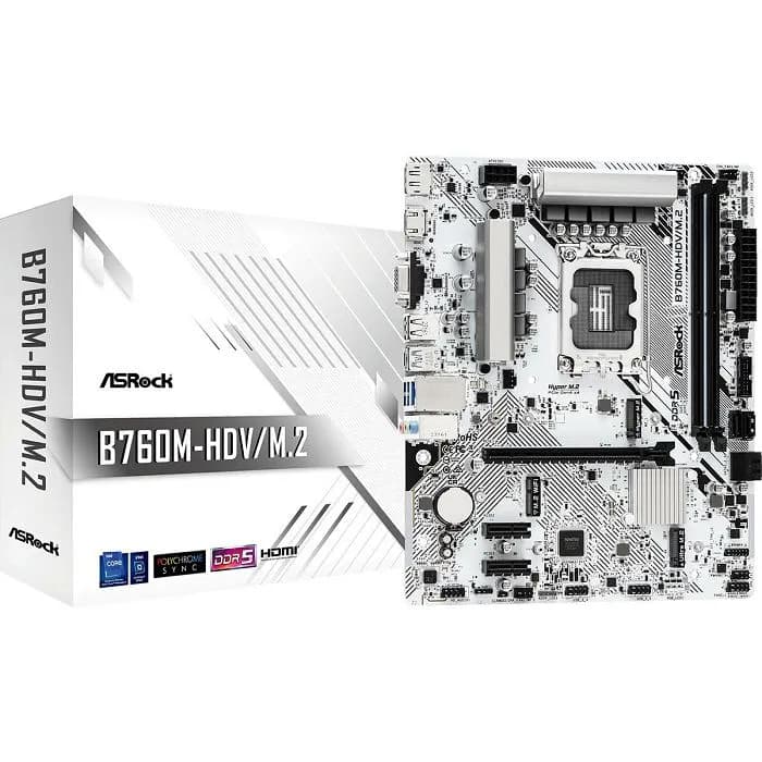 Matična ploča ASRock B760M-HDV/M.2 DDR5, Intel LGA1700, Micro ATX