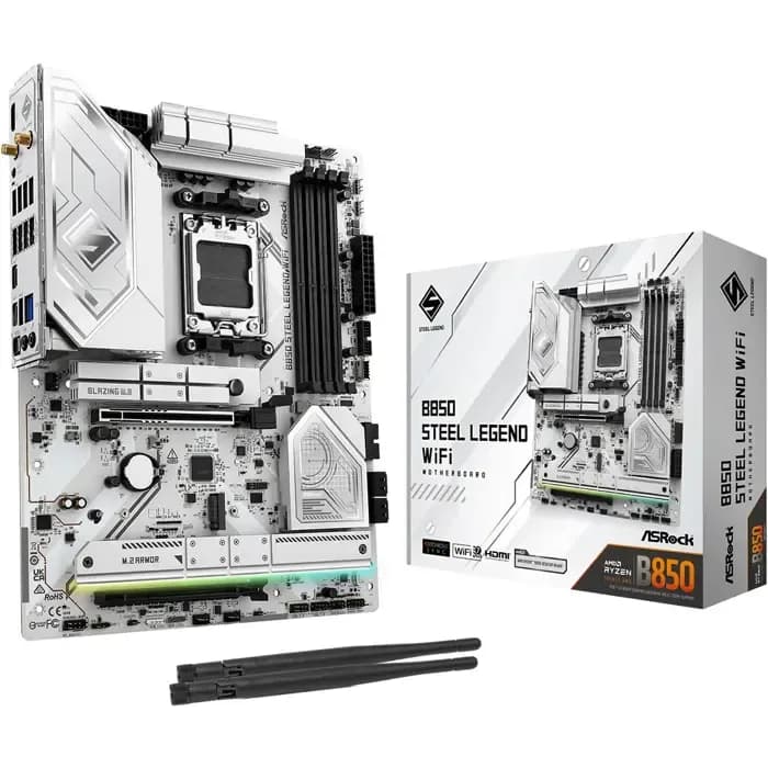 Matična ploča ASRock B850 Steel Legend WiFi, AMD AM5, WiFi, Bluetooth, ATX