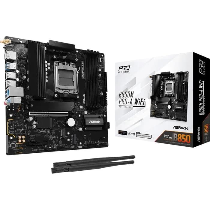 Matična ploča ASRock B850M Pro-A WiFi, AMD AM5, WiFi, Bluetooth, Micro ATX