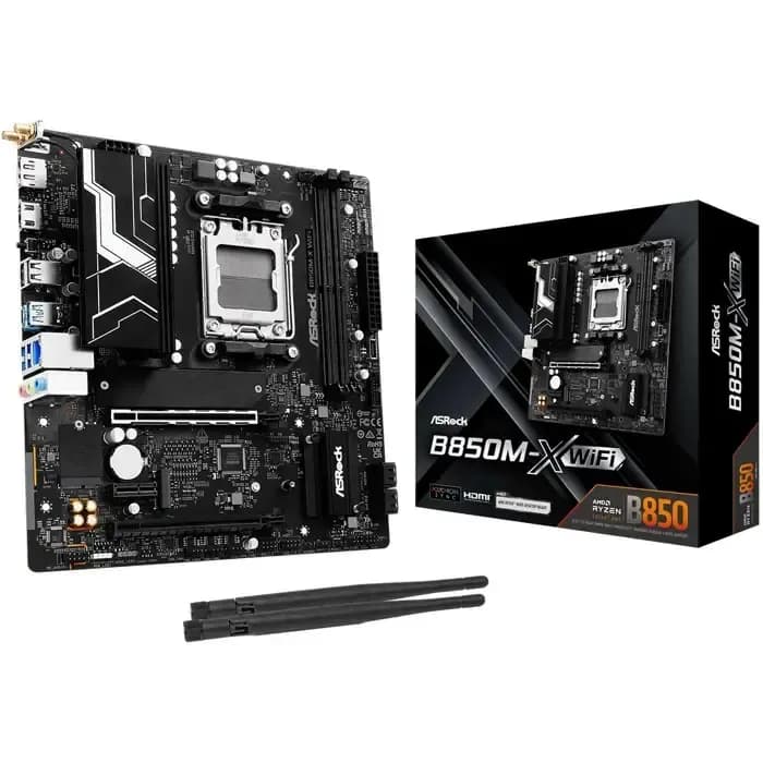 Matična ploča ASRock B850M-X WiFi, AMD AM5, WiFi, Bluetooth, Micro ATX
