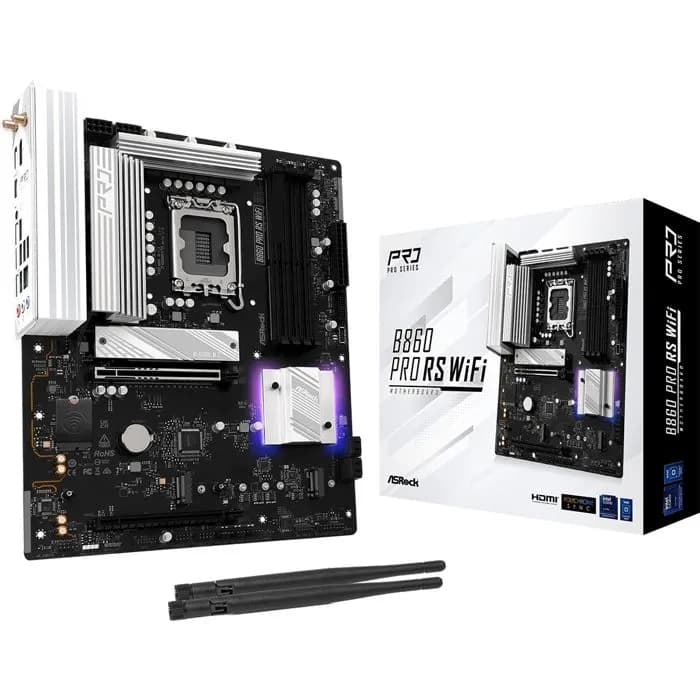 Matična ploča ASRock B860 PRO RS WIFI, Intel LGA1851, WiFi, Bluetooth, ATX