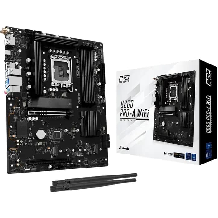 Matična ploča ASRock B860 Pro-A WiFi, Intel LGA1851, WiFi, Bluetooth, ATX