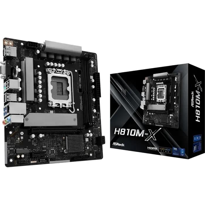 Matična ploča ASRock H810M-X, Intel LGA1851, Micro ATX