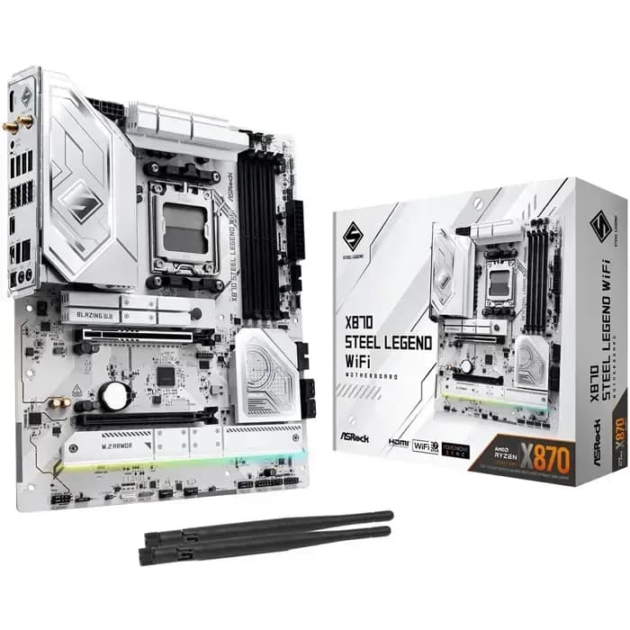 Matična ploča ASRock X870 Steel Legend WiFi, AMD AM5, WiFi, Bluetooth, ATX