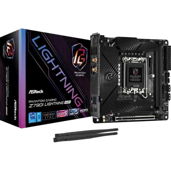 Matična ploča ASRock Z790I PG Lightning WiFi, Intel LGA1700, WiFi, Bluetooth, Mini ITX