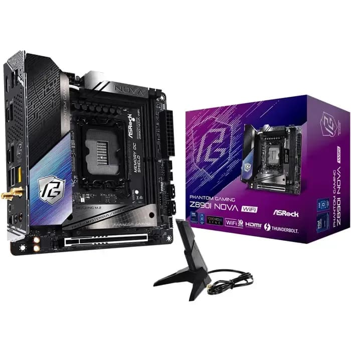 Matična ploča ASRock Z890I PG Nova WiFi, Intel LGA1851, WiFi, Bluetooth, Mini ITX