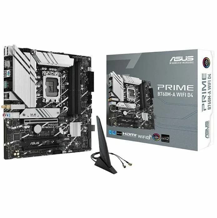 Matična ploča Asus Prime B760M-A WiFi D4 DDR4, Intel LGA1700, WiFi, Bluetooth, Micro ATX