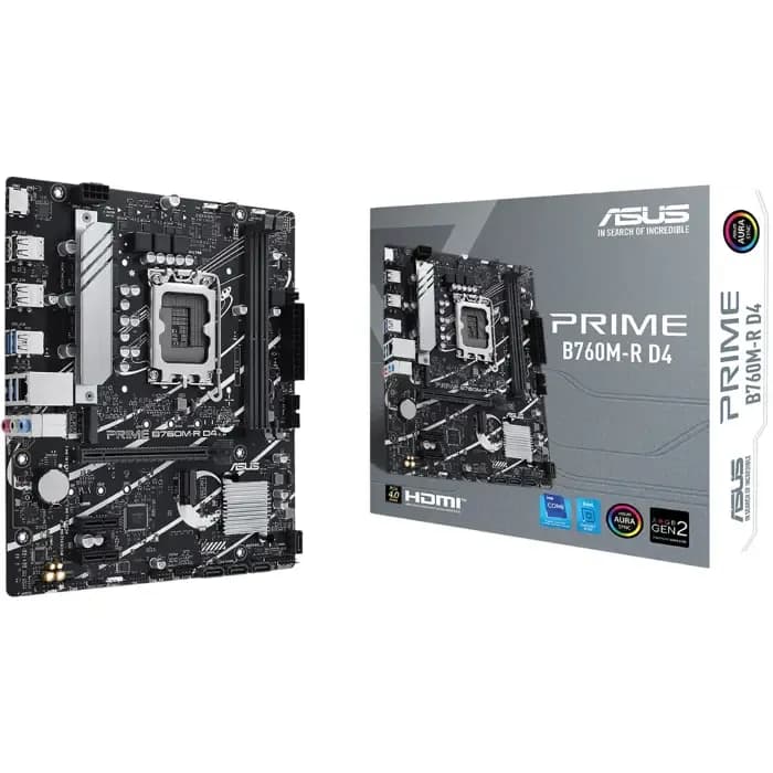 Matična ploča Asus Prime B760M-R D4 DDR4, Intel LGA1700, Micro ATX