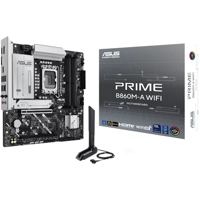 Matična ploča Asus Prime B860M-A WiFi, Intel LGA1851, WiFi, Bluetooth, Micro ATX