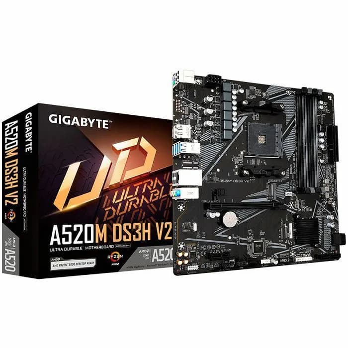 Matična ploča Gigabyte A520M DS3H V2, AMD AM4, Micro ATX