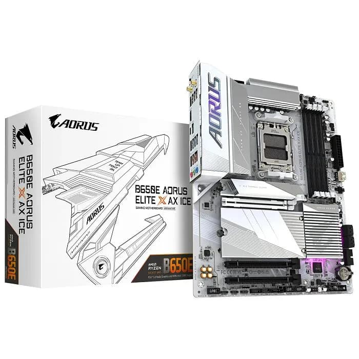 Matična ploča Gigabyte B650E Aorus Elite X AX Ice, AMD AM5, WiFi, Bluetooth, ATX