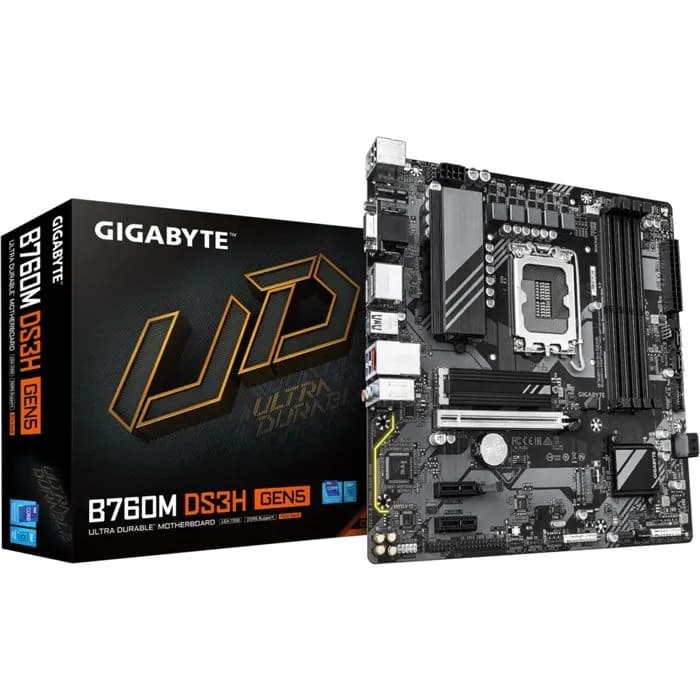 Matična ploča Gigabyte B760M DS3H Gen5 DDR5, Intel LGA1700, Micro ATX