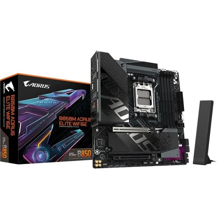 Matična ploča Gigabyte B850M Aorus Elite WiFi6E, AMD AM5, WiFi, Bluetooth, Micro ATX
