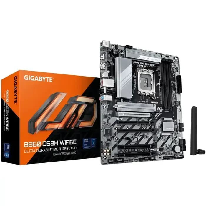 Matična ploča Gigabyte B860 DS3H WiFi6E, Intel LGA1851, WiFi, Bluetooth, ATX