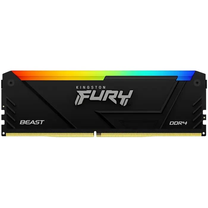 Memorija Kingston Fury Beast Black RGB XMP, 8GB, DDR4 3200MHz, CL16