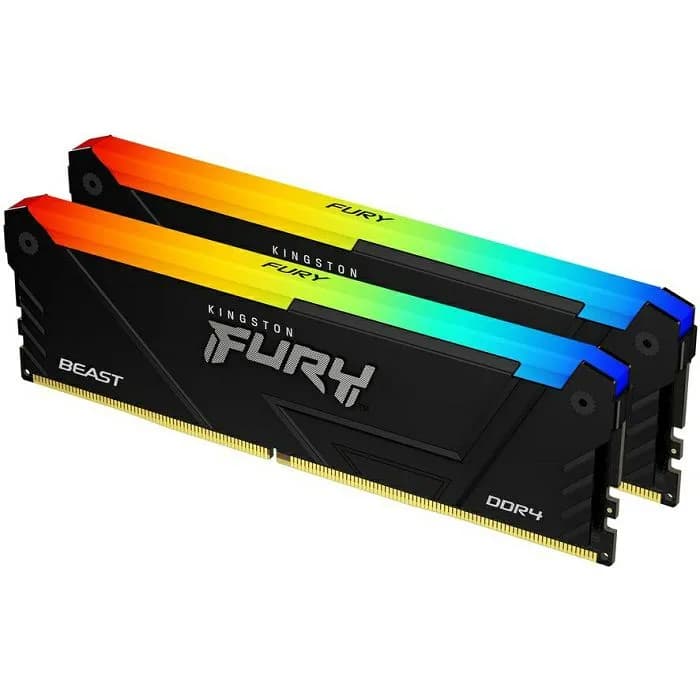 Memorija Kingston Fury Beast RGB, 64GB (2x32GB), DDR4 3200MHz, CL16