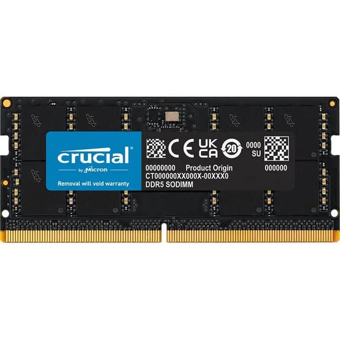 Memorija za prijenosna računala Crucial CT64G56C46S5, SO-DIMM, 64GB, DDR5 5600MHz, CL46