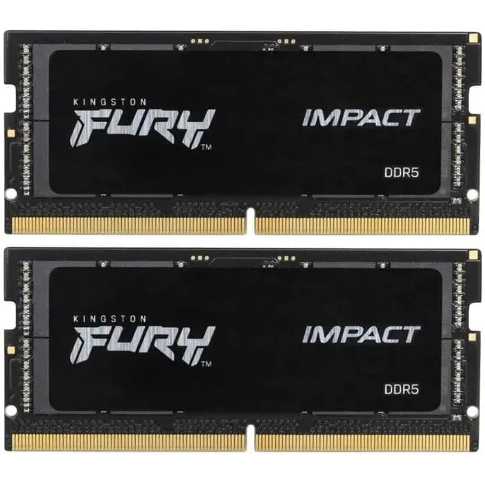 Memorija za prijenosna računala Kingston Fury Impact KF556S40IBK2-32, SO-DIMM, 32GB (2x16GB), DDR5 5600MHz, CL40
