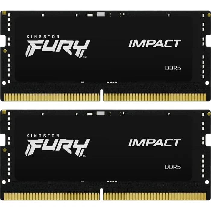 Memorija za prijenosna računala Kingston Fury Impact XMP KF560S38IBK2-32, SO-DIMM, 32GB (2x16GB), DDR5 6000MHz, CL38
