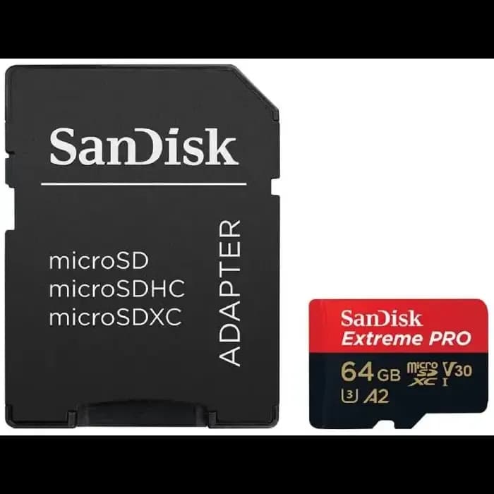 Memorijska kartica Sandisk Extreme Pro, microSDXC, XC Class 10, 64GB + SD Adapter