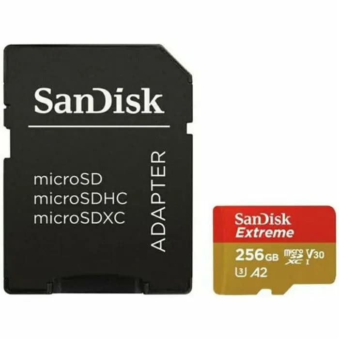 Memorijska kartica Sandisk Extreme, microSDXC, HC Class 10, 256GB + SD Adapter