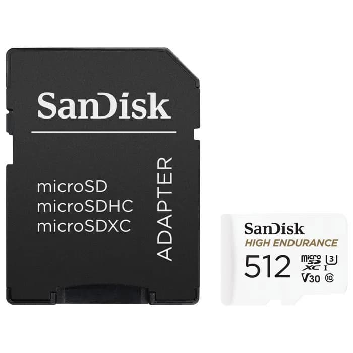 Memorijska kartica Sandisk High Endurance, microSDXC, XC Class 10, 512GB + SD Adapter