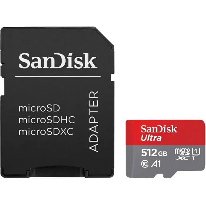 Memorijska kartica Sandisk Ultra, microSDXC, HC Class 10, 512GB + SD Adapter