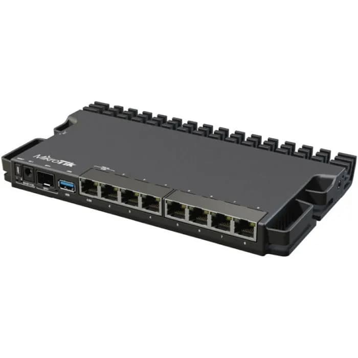 MikroTik RouterBOARD RB5009UG+S+IN, ARMv8 CPU, 1GB DDR4 RAM, 1GB NAND, 1×2.5Gbit LAN, 7×1Gbit LAN, 1xSFP+ port, RouterOS L5, metalno desktop kučište, PSU