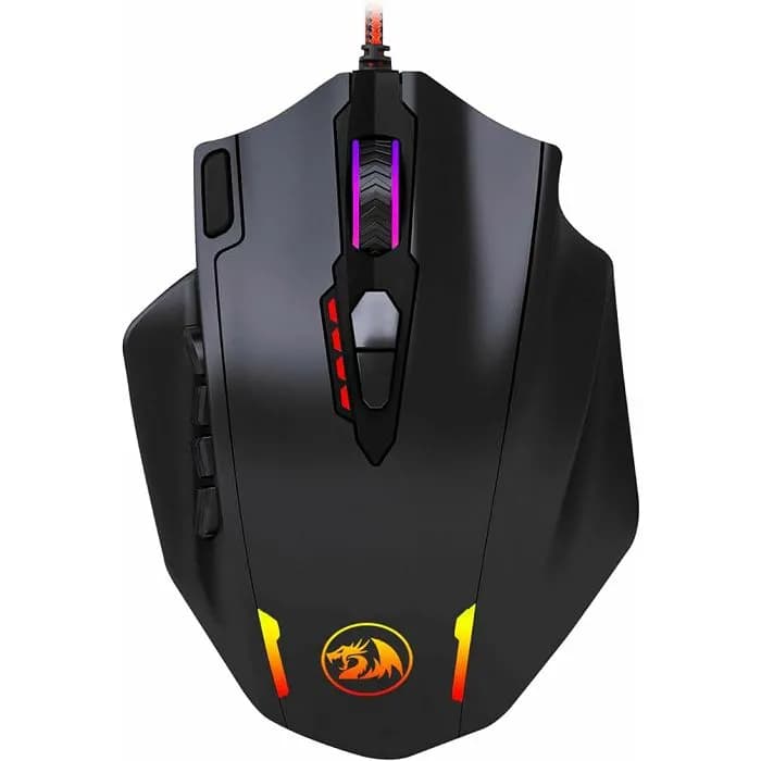 Miš Redragon Impact M908, žičani, gaming, 12400DPI, RGB, crni
