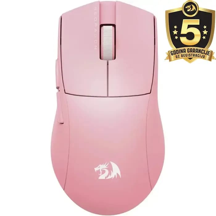 Miš Redragon K1ng Pro M916, bežični, gaming, 26000DPI, rozi