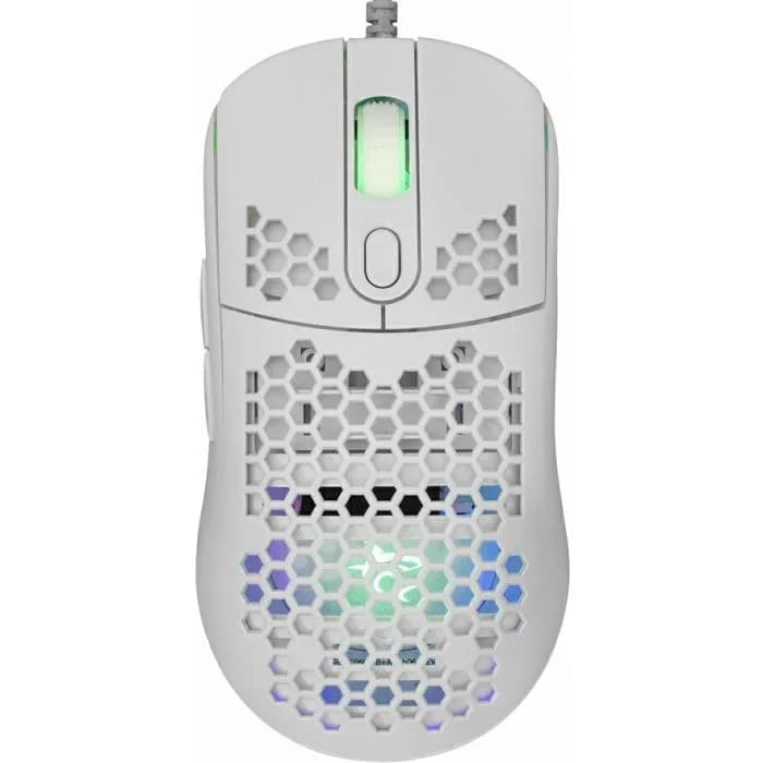 Miš White Shark GM-5007 Galahad, žičani, gaming, 6400DPI, RGB, bijeli