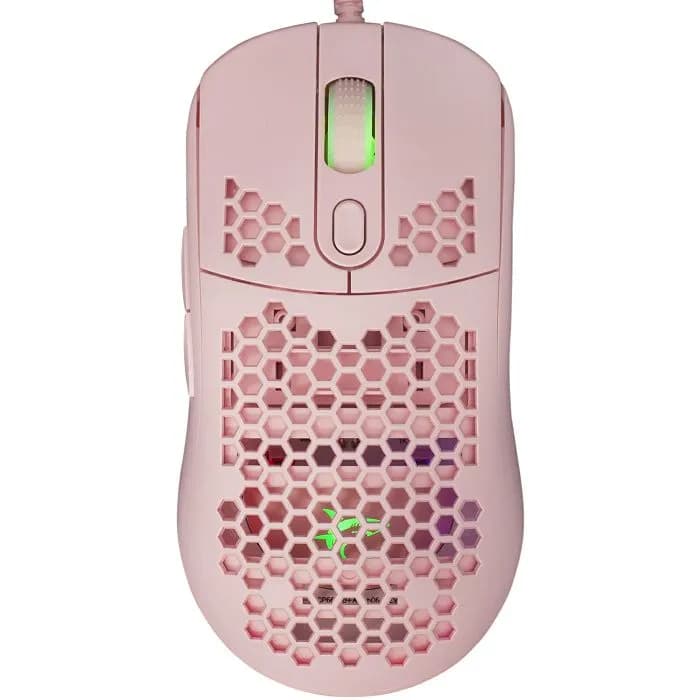 Miš White Shark GM-5007 Galahad, žičani, gaming, 6400DPI, RGB, rozi