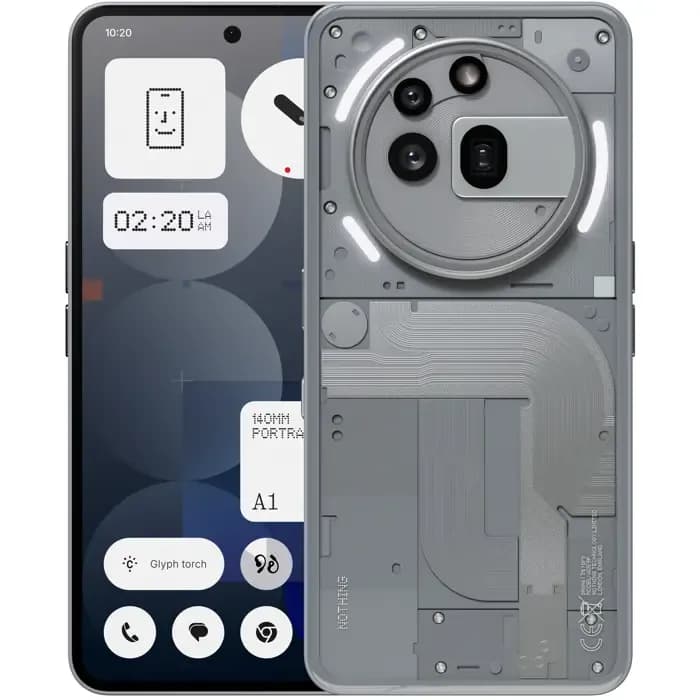 Mobitel Nothing Phone 3a Pro, 6.77" 120Hz, 12GB RAM, 256GB Memorija, 5G, Sivi