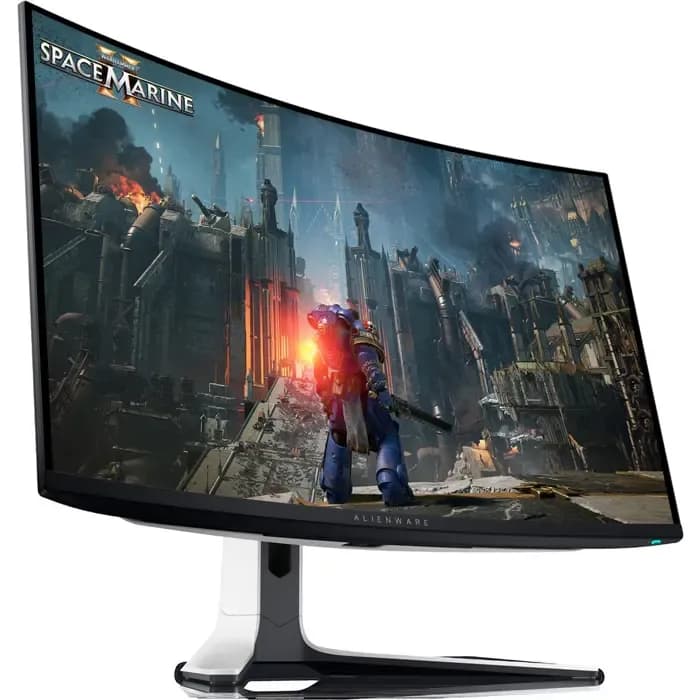 Monitor Alienware 31.6" AW3225QF, QD-OLED, gaming, Adaptive-Sync, NVIDIA G-Sync 240Hz, 0.03ms (GTG), HDR400, 2xHDMI, DP, 3xUSB 3.2, USB-C, Zakrivljeni 1700R, 4K
