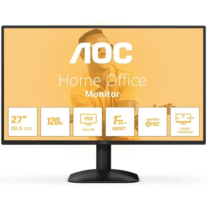 Monitor AOC 27" 27B31H, IPS, Adaptive-Sync 120Hz, 1ms, VGA, HDMI, Full HD