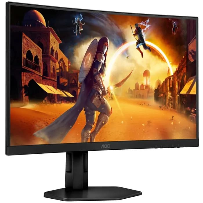 Monitor AOC 27" CQ27G4X, Fast VA, gaming, Adaptive-Sync, AMD FreeSync 180Hz, 0.5ms, HDR10, 2xHDMI, DP, Zakrivljeni 1500R, 2K