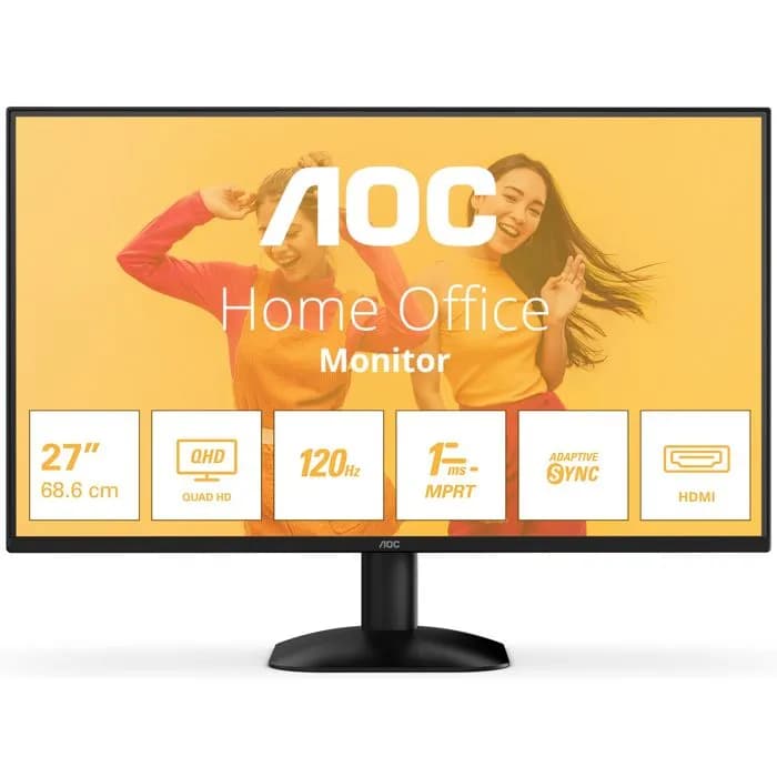 Monitor AOC 27" Q27B35S3, IPS, Adaptive-Sync 120Hz, 1ms, HDR10, HDMI, DP, 2K