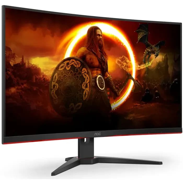 Monitor AOC 31.5" C32G2ZE, VA, gaming, AMD FreeSync Premium 240Hz, 1ms, 2xHDMI, DP, Zakrivljeni 1500R, Full HD