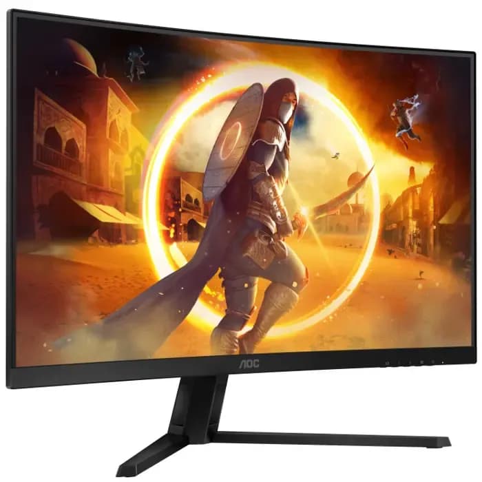 Monitor AOC 31.5" CQ32G4VE, Fast VA, gaming, Adaptive-Sync 180Hz, 0.5ms, HDR10, 2xHDMI, DP, Zakrivljeni 1500R, 2K