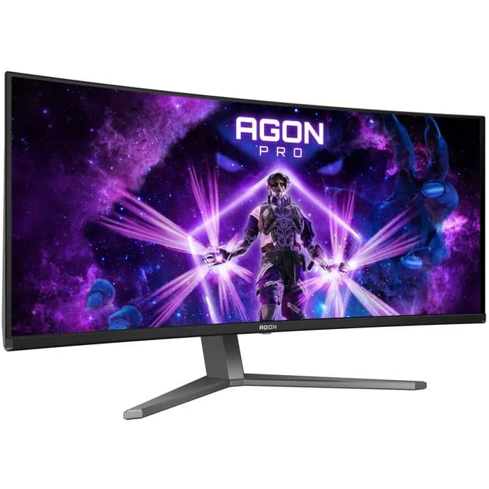 Monitor AOC 34" Agon Pro AG346UCD, QD-OLED, gaming, Adaptive-Sync, AMD FreeSync Premium 175Hz, 0.03ms (GTG), HDR400, 2xHDMI, DP, 3xUSB 3.2, Zvučnici, Zakrivljeni 1800R, 3440x1440