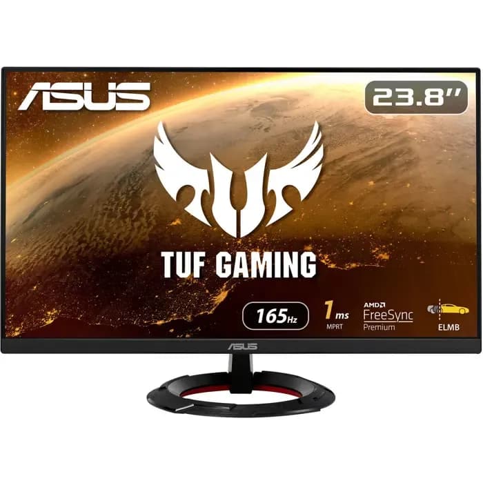 Monitor Asus 23.8" TUF Gaming VG249Q1R, IPS, gaming,  Adaptive-Sync, AMD FreeSync Premium 165Hz, 1ms, 2xHDMI, DP, Zvučnici, Full HD