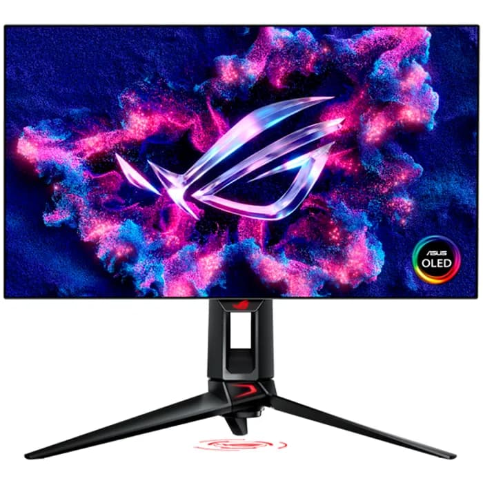 Monitor Asus 26.5" ROG Swift OLED PG27AQDP, OLED, gaming, NVIDIA G-Sync, AMD FreeSync Premium 360Hz (480Hz OC), 0.03ms (GTG), HDR10, 2xHDMI, DP, 2xUSB 3.2, Pivot, 2K