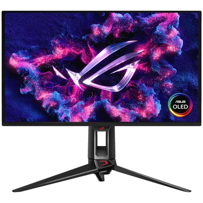 Monitor Asus 26.5" ROG Swift OLED PG27UCDM, OLED, gaming, AMD FreeSync Premium Pro 240Hz, 0.03ms (GTG), HDR10, 2xHDMI, DP, 3xUSB 3.2, USB-C, Pivot, 4K
