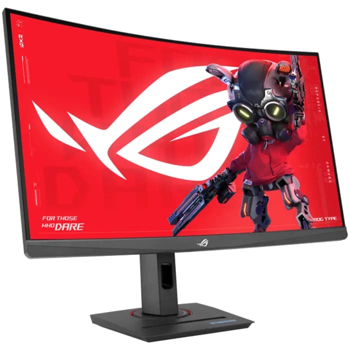 Monitor Asus 27" ROG Strix XG27WCMS, Fast VA, gaming, Adaptive-Sync 280Hz, 1ms (GTG), HDR10, HDMI, DP, USB-C, Zakrivljeni 1500R, 2K