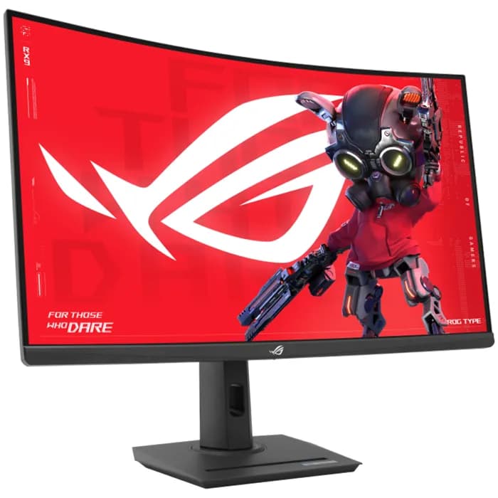 Monitor Asus 31.5" ROG Strix XG32WCS, Fast VA, gaming, AMD FreeSync, Adaptive-Sync 180Hz, 1ms (GTG), HDR10, HDMI, DP, USB-C, Zakrivljeni 1500R, 2K