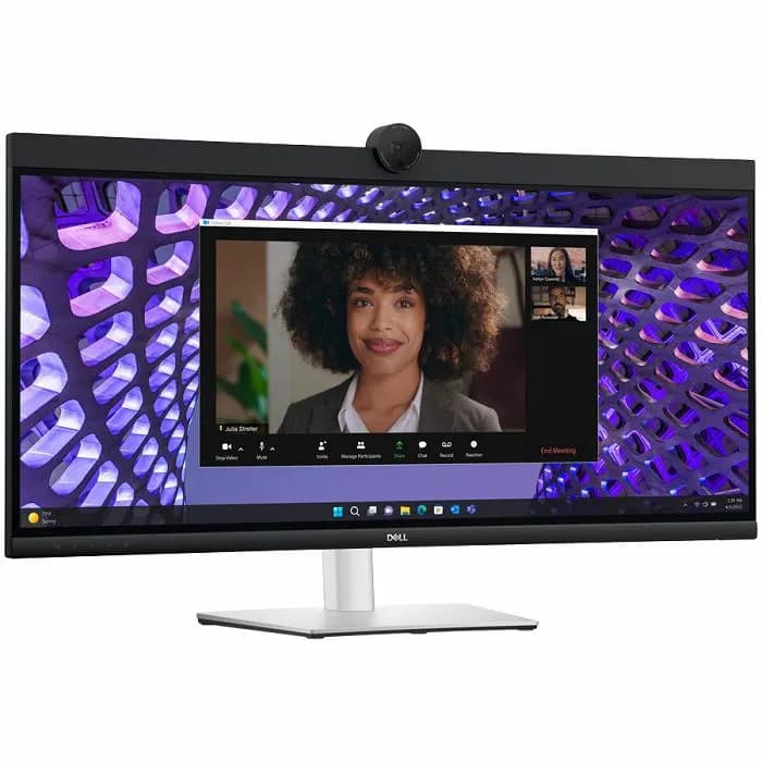 Monitor Dell Pro Plus 34" P3424WEB, IPS, HDMI, DP, 3xUSB 3.2, 2xUSB-C, RJ45, Zvučnici, Zakrivljeni 3800R, Kamera, 3440x1440