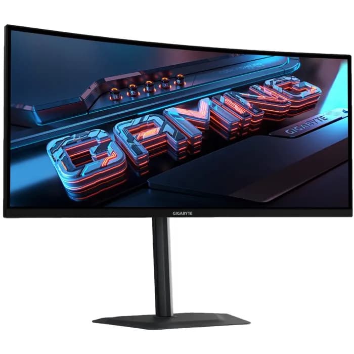 Monitor Gigabyte 34" G34WQC2, VA, gaming, AMD FreeSync Premium 200Hz, 1ms(GTG), HDR400, 2XHDMI, 2XDP, USB-C, Zvučnici, Zakrivljeni 1500R, 3440x1440