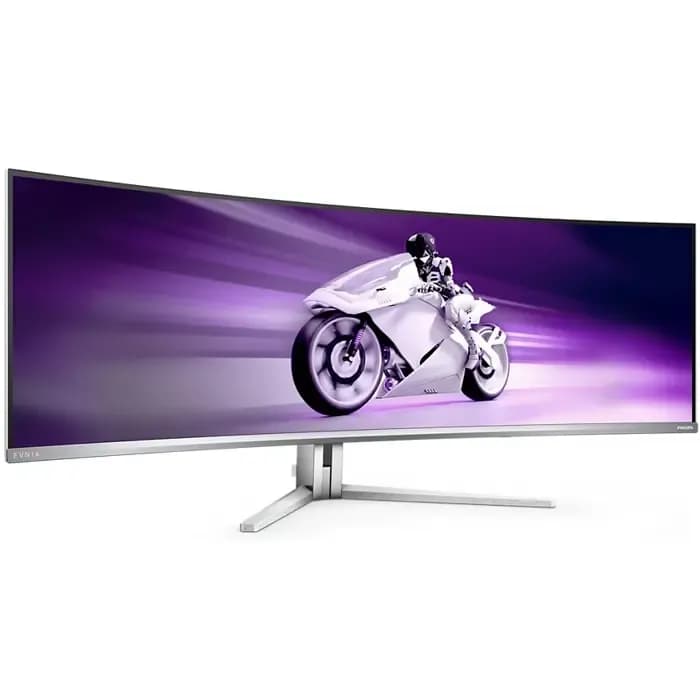 Monitor Philips 48.9" 49M2C8900L, QD-OLED, NVIDIA G-Sync, AMD FreSync Premium Pro 144Hz, 0.03ms (GTG), HDR400, 2xHDMI, DP,USB-C, 4xUSB 3.2, Zakrivljeni 1800R, Zvučnici, 5120x1440