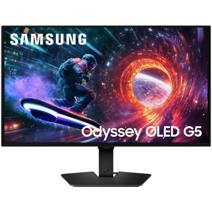 Monitor Samsung 27" Odyssey OLED G5, LS27FG504SUXEN, OLED, gaming, AMD FreeSync Premium 180Hz, 0.03ms (GTG), HDR10, HDMI, DP, 2K